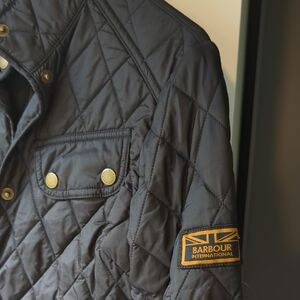 Barbour Quilted Jacket with Gold Accents